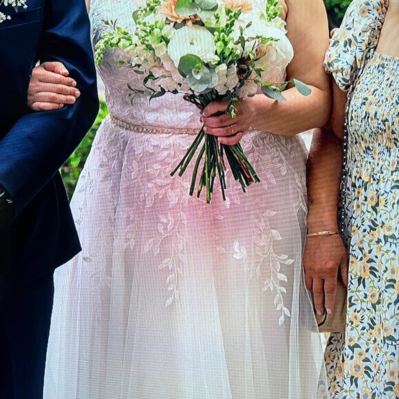 Pearl Bridal Belt - Ivory and Gold - Picture 5 of 6